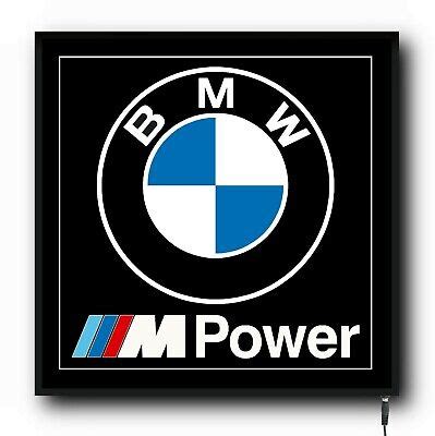 BMW M POWER LED WALL LIGHT UP SIGN LOGO GARAGE AUTOMOBILIA M3 M4 M5 M6 ...