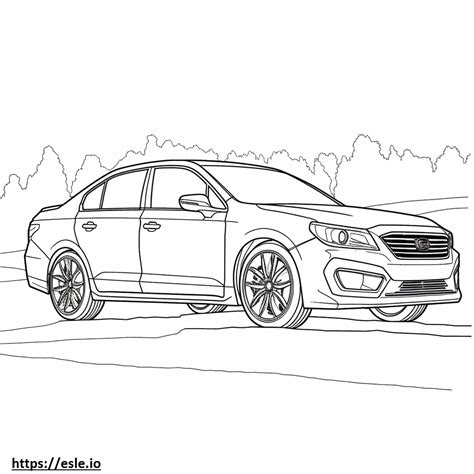 Subaru Impreza Coloring Page