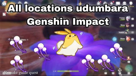 All Locations Udumbara Genshin Impact Youtube