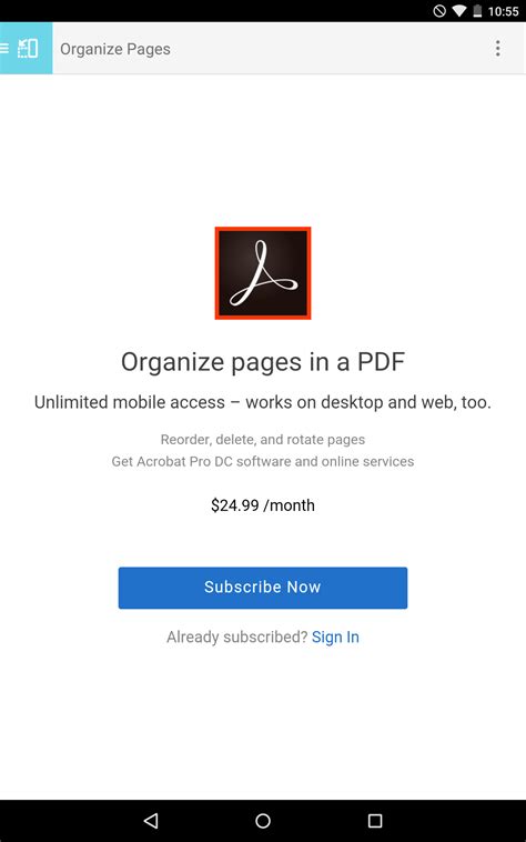 Adobe Reader Becomes Acrobat Document Cloud Android App Gets Its First