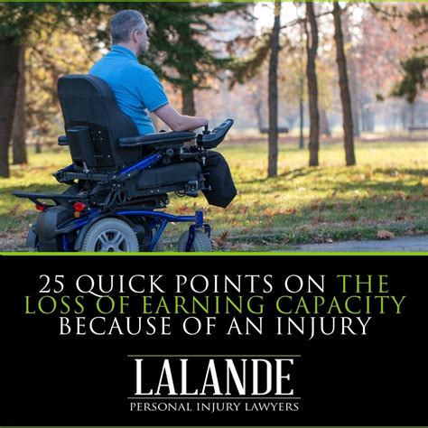 The Loss Of Earning Capacity After An Injury Lalande Personal Injury