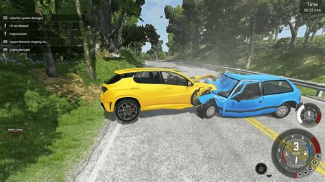 Beamng Drive East Coast Dynamic Traffic Vivace Car Crashes Youtube