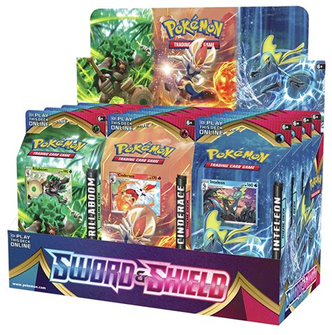 Pokemon Sword & Shield: Base Set Theme Deck Display Box ( Rillaboom ...