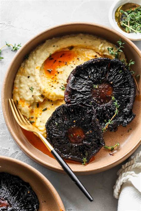 Balsamic Portobello Steaks With Butter Bean Mash Dishing Out Health