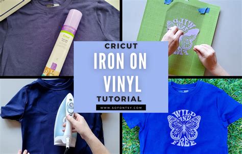 Cricut Iron On Vinyl Tutorial T Shirt So Fontsy