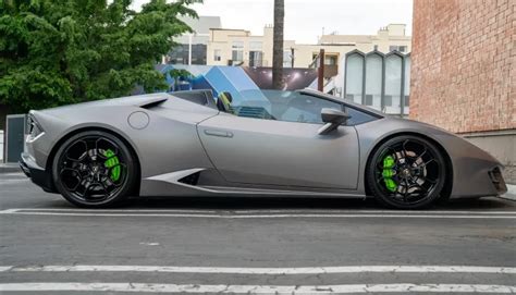 Lamborghini Huracan Spyder Silver In Nice Premier Auto Rentals France