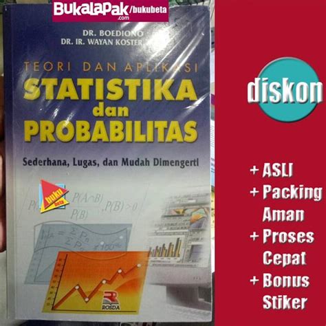 Jual Teori Dan Aplikasi Statistika Dan Probabilitas Boediono Wayan