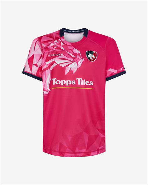 Leicester Tigers Onfield Replica Jersey 202324 Samurai Colour Pink