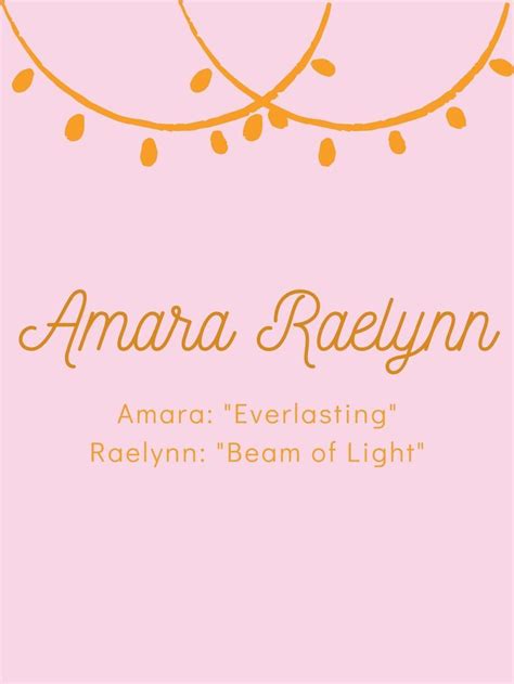 Amara Raelynn Nama Nama Bayi Nama Anak Nama Anak Perempuan Baby