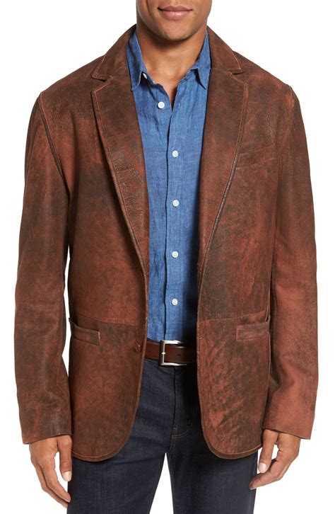 Flynt Distressed Lamb Leather Sport Coat Nordstrom