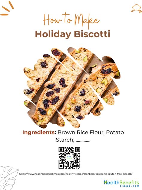 Cranberry Pistachio Gluten Free Biscotti Health Benefits