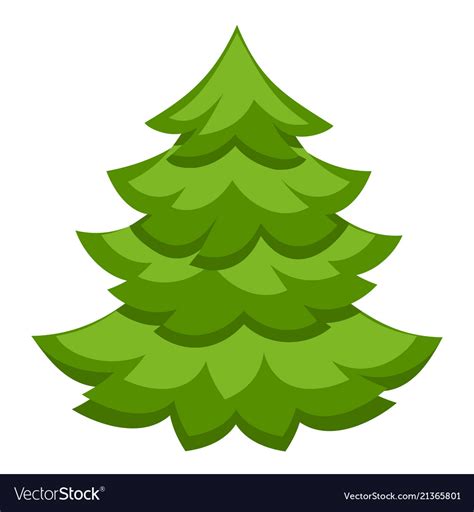 Colorful Cartoon Christmas Tree Royalty Free Vector Image