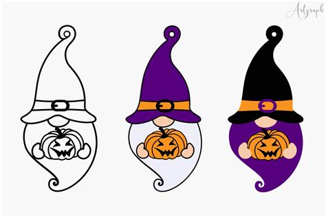 Halloween Gnome Door Hanger Svg Graphic By Artgraph · Creative Fabrica