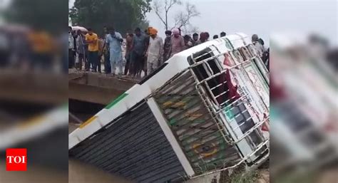 Punjab Bus Accident At Least 5 Dead As Bus Falls Into Canal In Muktsar