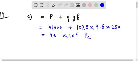 Solved A Submarine Is At An Occan Depth Of M A Calculate The