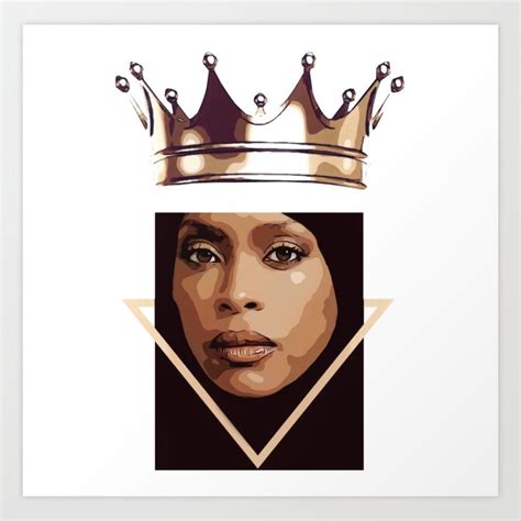 Erykah Badu Illustration Art Print By Moverama Society