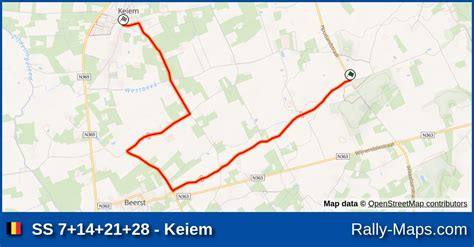 SS 7 14 21 28 Keiem Stage Map 12 Uren Van De Westhoek 1983