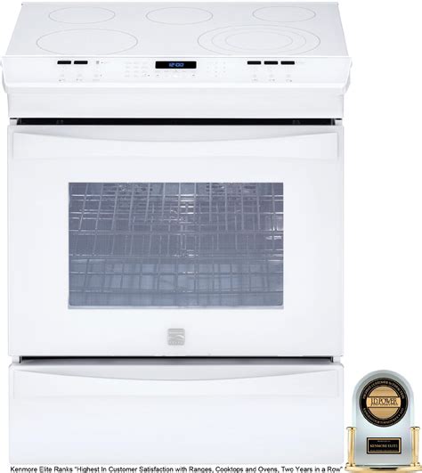 Kenmore Elite - 41072 - 30" Slide-In Electric Range White | Sears Outlet