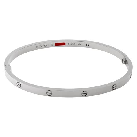 Cartier Love Bracelet Small Model In K White Gold Gray Sons