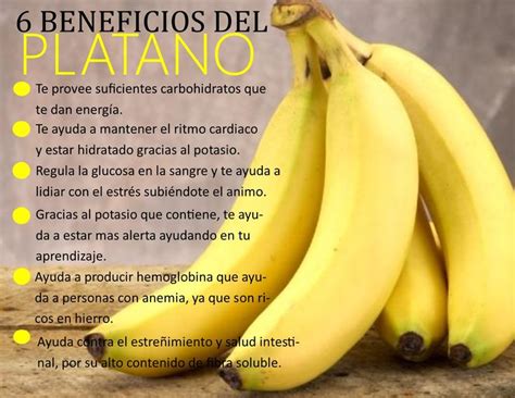 Beneficios Del Pl Tano Platano Beneficios Pl Tano Carbohidratos