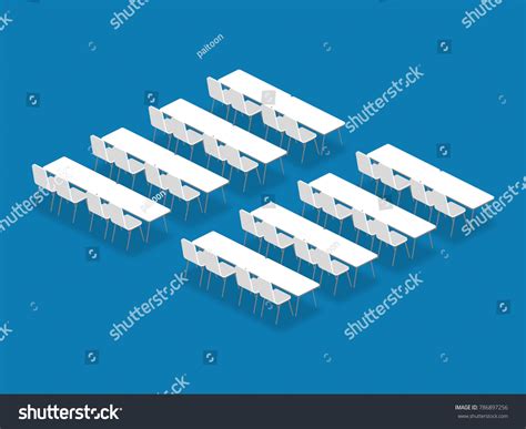 Meeting Room Setup Layout Configuration Classroom Stock Vector (Royalty ...