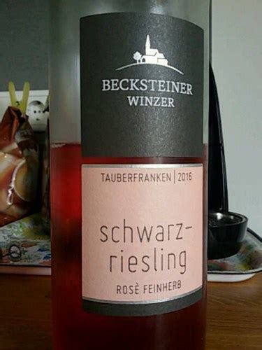 Becksteiner Winzer Schwarzriesling Ros Feinherb Vivino