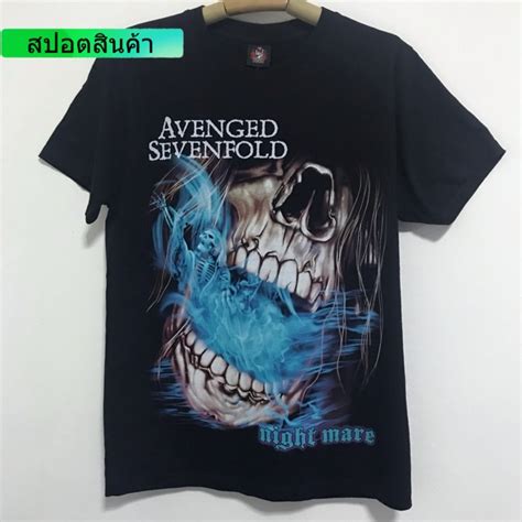 ☃♤เสื้อวง Avenged Sevenfold Tshirt Rock เสื้อยืด A7x Shopee Thailand