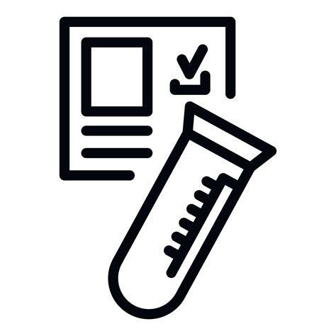 Medical Test Tube Icon Outline Style 15264579 Vector Art At Vecteezy