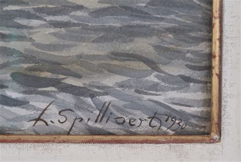 L On Spilliaert The Lock At Bredene Ostend Notable Sales