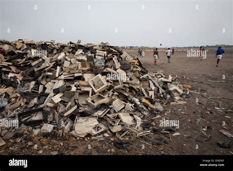 Electronic Waste In Agbogbloshie Dump Accra Ghana Stock Photo Alamy