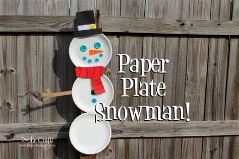 Paper Plate Snowman