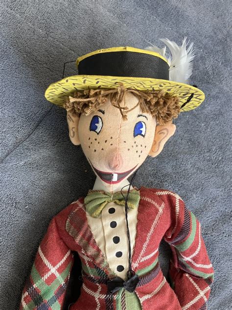 Vintage Marionette String Puppet Howdy Doody Handmade Hand Painted