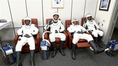 Watch Nasas Spacex Crew Flight Crew Suit Up For Launch Commercial