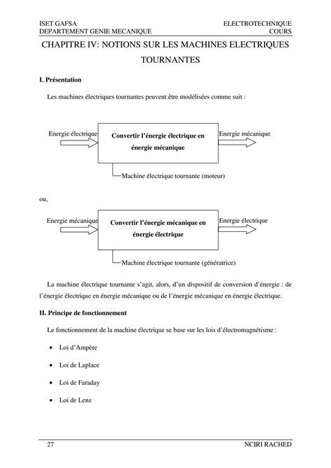 Solution Chapitre Notions Machines Electriques Tournantes Studypool