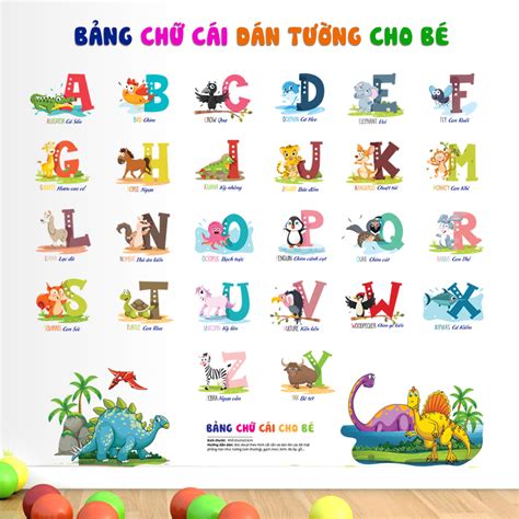 Mẫu trang trí chữ cái hình con vật đáng yêu và đáng kinh ngạc