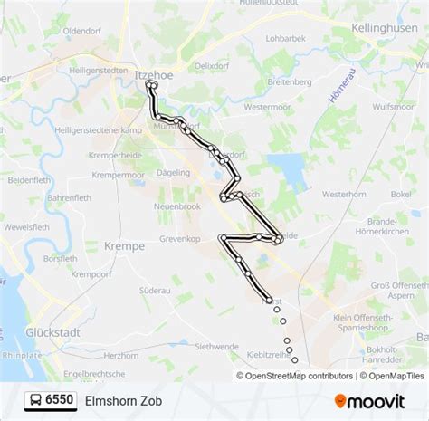 6550 Route Fahrpläne Haltestellen Karten Elmshorn Zob Aktualisiert