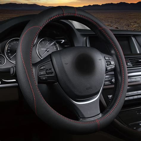 Wlmwl Leather Car Steering Wheel Cover For Citroen All Models C4 Aircross C4 Picasso C6 C5 C4 C2