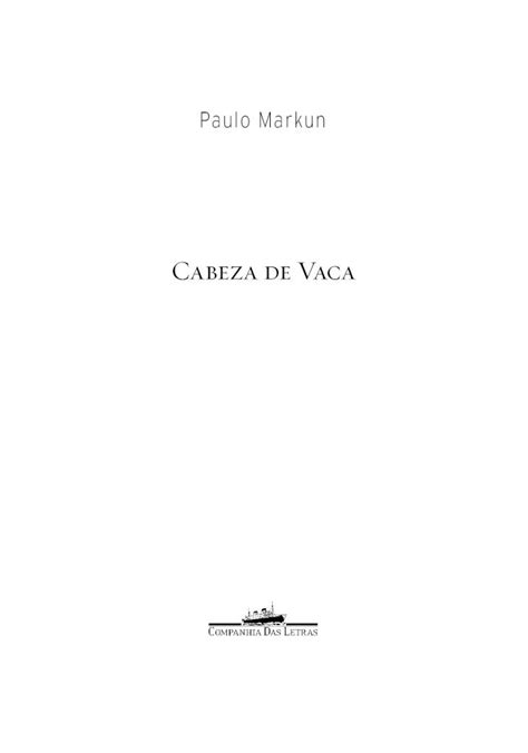 Pdf Cabeza De Vaca Travessa Brimg Travessa Br Cabeza De