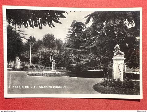 Reggio Emilia Cartolina Reggio Emilia Giardini Pubblici 1948