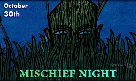 Mischief Night celebrated/observed on October 30, 2022 ⋆ Greetings Cards, Pictures, Images ᐉ All ...