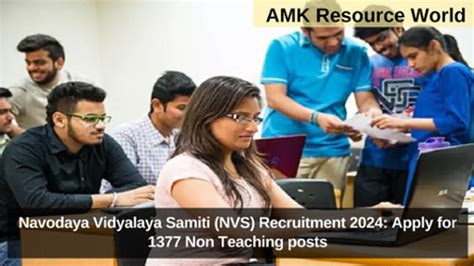 Navodaya Nvs Non Teaching Posts Recruitment Application