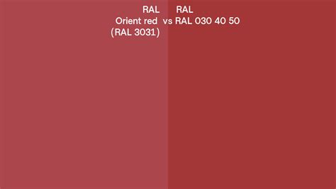 Ral Orient Red Vs Ral Side By Side Comparison