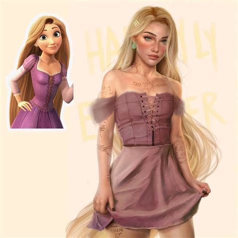 Personagens Realistas Rapunzel Inspi