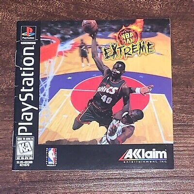 NBA Jam Extreme Basketball PS1 Playstation 1 PS One Instruction Manual