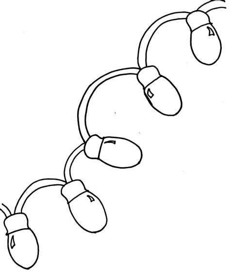 Free Christmas Lights Coloring Page Free Printable Coloring Pages For