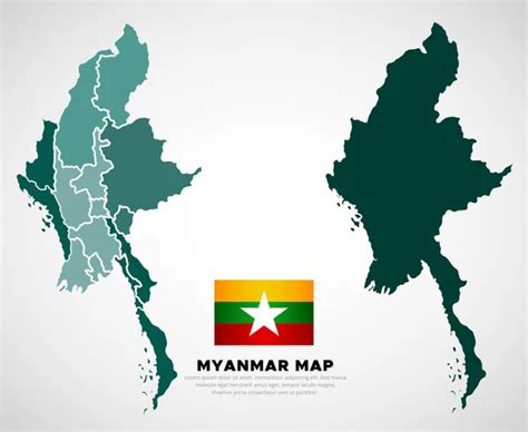 Myanmar Map Vector Images Depositphotos