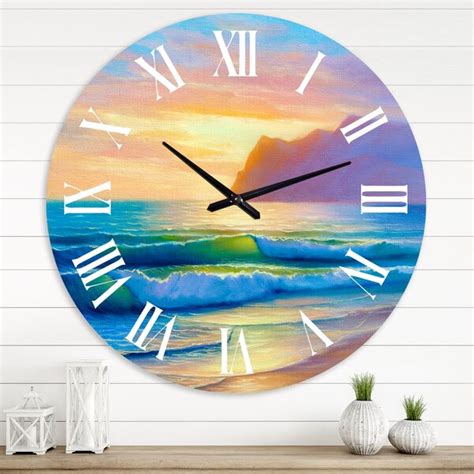 Bless International Horloge Murale Nautique Et C Ti Re Morning Sunlight