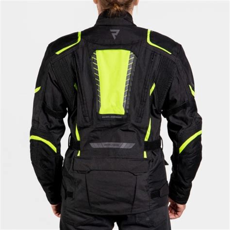 D Uga Tekstylna Kurtka Motocyklowa Rebelhorn Hiker Iii Black Fluo