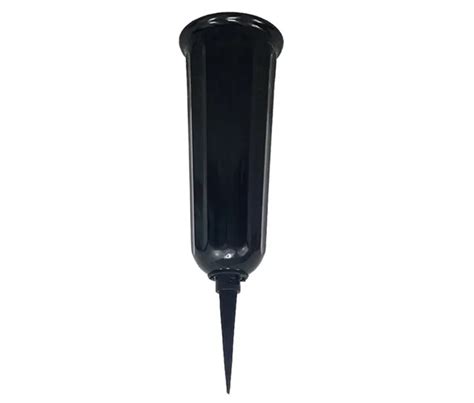 Vase Pour Tombe Avec Piquet De Cimeti Re Plastique Grabsteckvase Noir