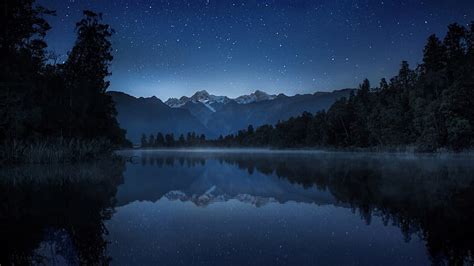 Quiet night at the lake, 06, 21, 2012, lake, natural, HD wallpaper | Peakpx